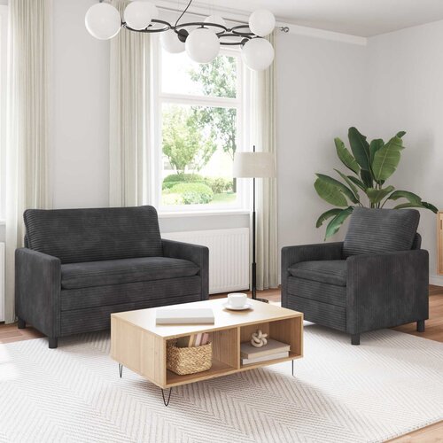  Set sofe 2 pcs Tamnosiva Poliester Cene