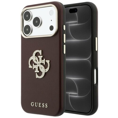 SAS CG MOBILE Maska Guess Smooth & Big Strass Logo za iPhone 17 Pro Max/ 18 Pro Max burgundy Cene