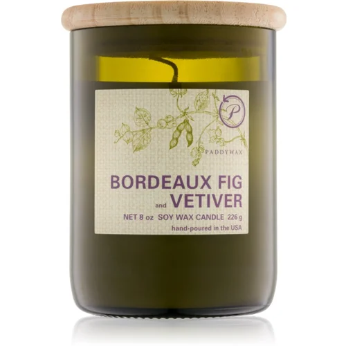 Paddywax Eco Green Bordeaux Fig & Vetiver dišeča sveča 226 g