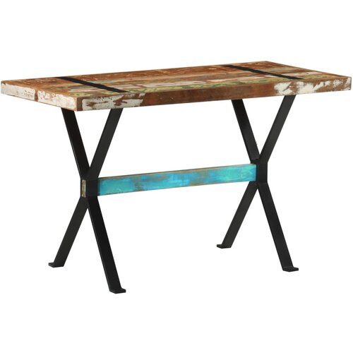  Blagovaonski stol 120 x 60 x 76 cm od masivnog obnovljenog drva Slike