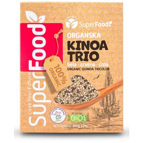 Superfood kinoa trio 200 g ORGANIC bela, crvena i crna Cene