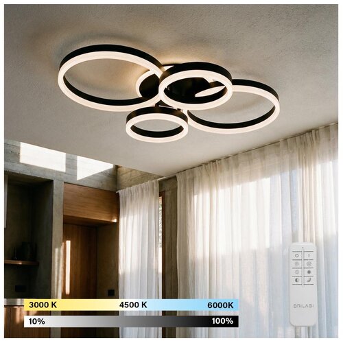  Brilagi - LED prigušiva stropna svetiljka ORBITS LED/49W/230V 3000-6000K + daljinski upravljač Cene
