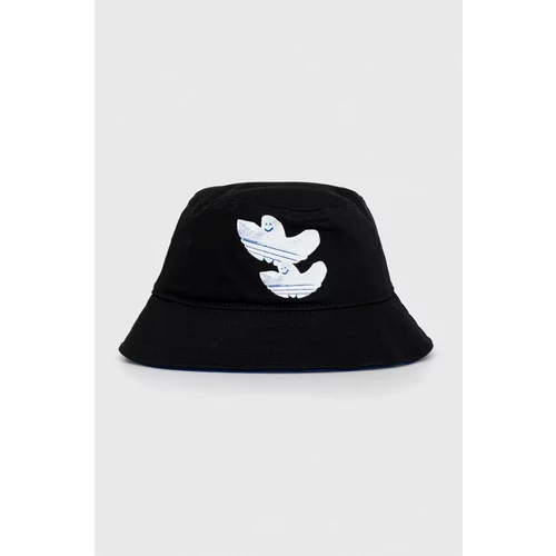 Adidas Otroški bombažni klobuk črna barva