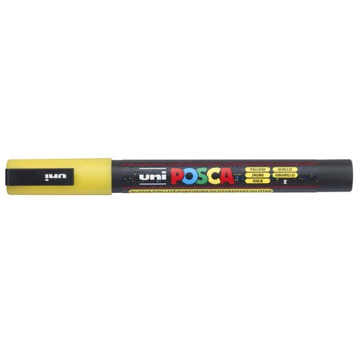 Marker Uni pc-3ml Posca glitter žuti Cene