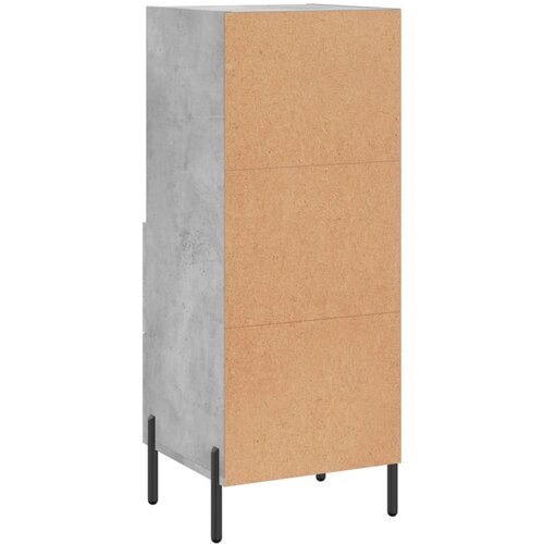  Komoda siva boja betona 34,5x34x90 cm od konstruiranog drva Slike