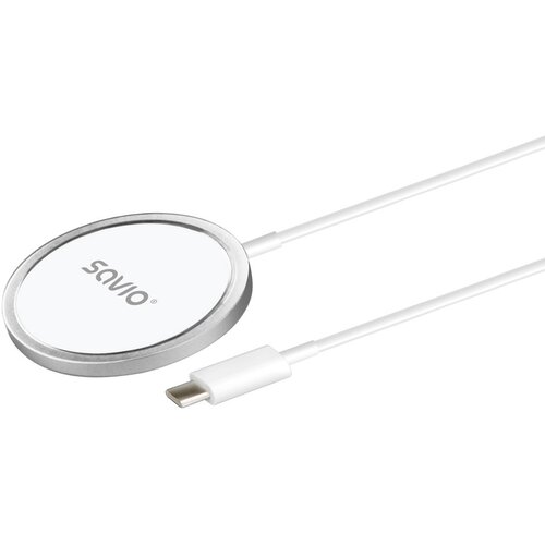 Savio Magnetic Wireless Charger 15 W, 1 m, LA-11 Slike
