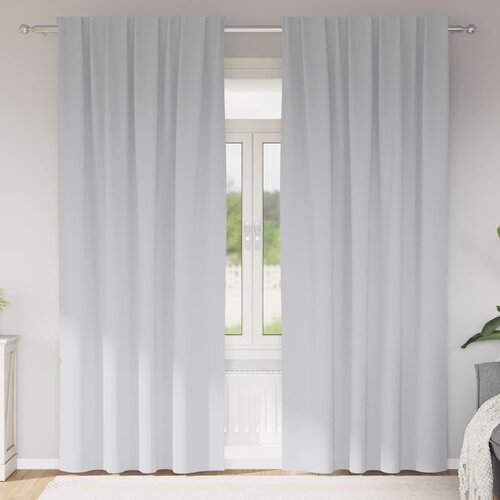  Zavjese za blackout s prstenovima 2 pcs Svijetlo Siva Cene