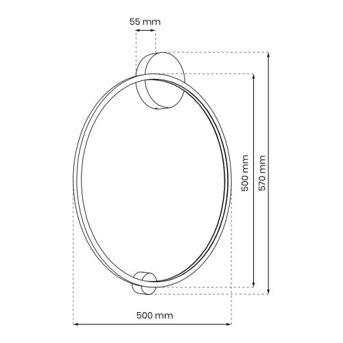  LED zidna svetiljka SATURNO LED/25W/230V prečnika 50 cm IP44 zlatna Slike