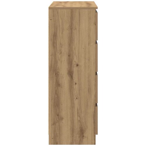  Komoda boja hrasta artisan 80x35x99 cm konstruirano drvo Slike