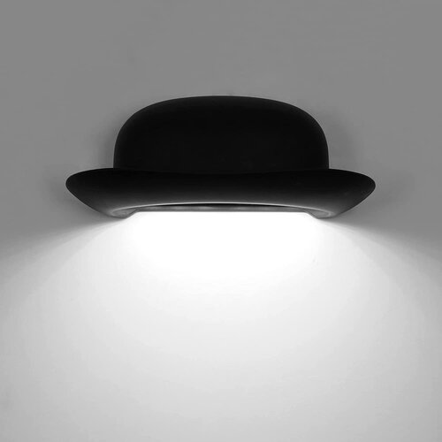 Glamaris Notranja/zunanja stenska svetilka, stenska svetilka s črnim klobukom, vodotesna stenska svetilka IP65 12W 6500K za dvori&amp;scaron;če, balkon, hodnik, spalnica, (21163560) Slike