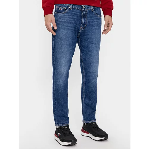 Tommy Jeans Jeans hlače DM0DM18174 Mornarsko modra Tapered Fit