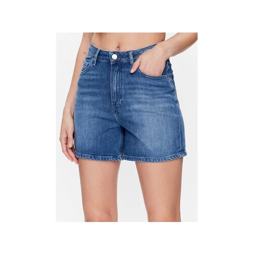 Tommy Hilfiger Jeans kratke hlače WW0WW40212 Modra Regular Fit