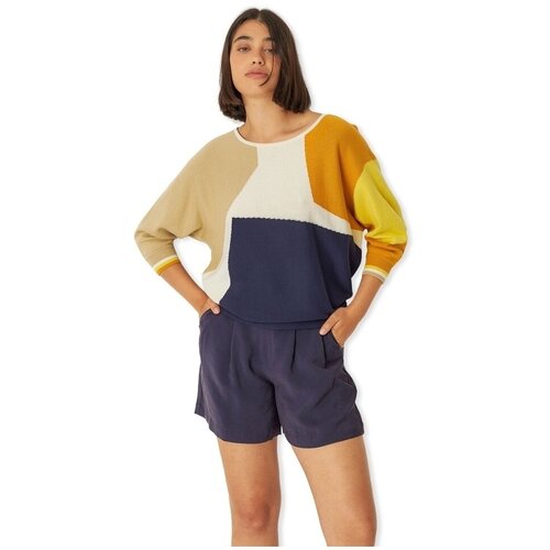 SKFK Puloverji Naike-Gots Knit - Multicolor Večbarvna Slike