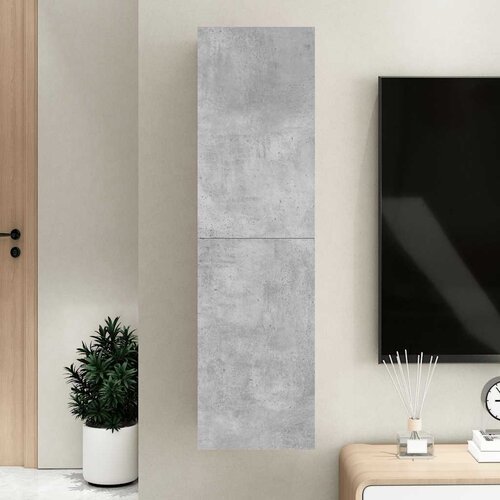 TV ormarić boja betona 30,5 x 30 x 110 cm od konstruiranog drva Cijene