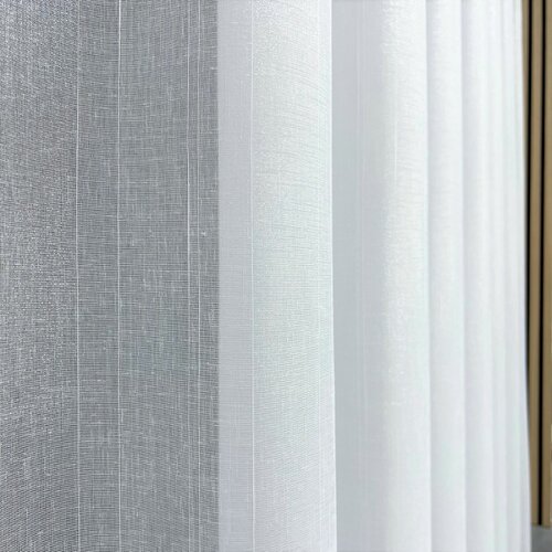  Tkanina za zavjese Batist Shimmer bijela vis. 3,30 m Cijene