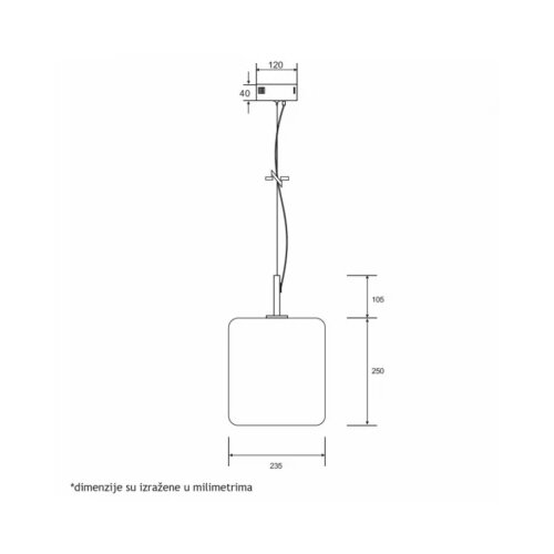 Luna 281 VISILICA 10.5W 3000K Slike