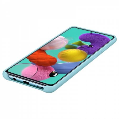 Samsung original ovitek EF-PA515TLE za GALAXY A51 A515 moder Slike
