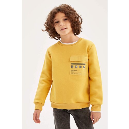 Defacto Regular Fit Crew Neck Sweatshirt Slike