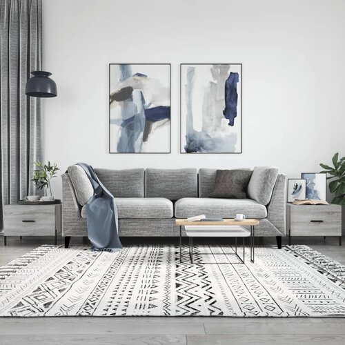 The Living Store Klubske mizice 2 kosa siva sonoma 50x50x40 cm inženirski les - Klubska Mizica, (21575112) Cene