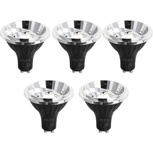 LUEDD Komplet 5 GU10 zatemnitvenih LED žarnic 70 mm 6,5 W 600 LM 4000 K Slike