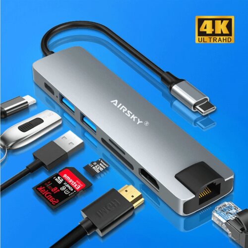  USB HUB Type-C HUB 7 in 1 HC-13LC Cijene