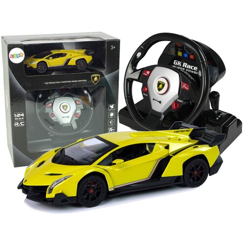  Licencirani auto na daljinsko upravljanje Lamborghini Veneno 2.4 G sa efektima - žuti Cene