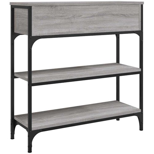 Konzolni stol siva boja hrasta 72,5x25x75 cm konstruirano drvo Slike