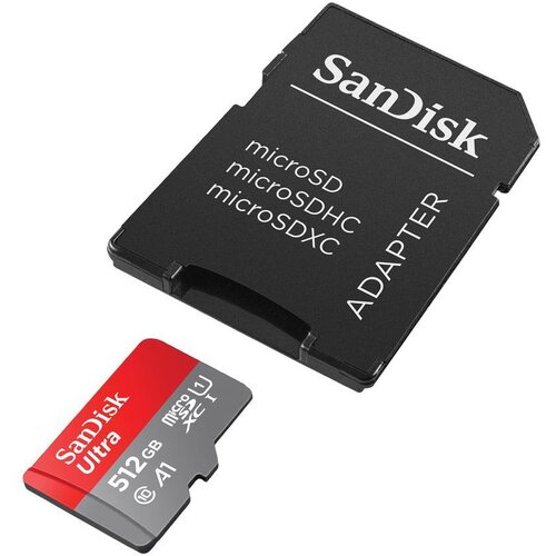 San Disk Ultra microSDXC 512GB + SD Adapter 150MB/s A1 Class 10 UHS-I Cene