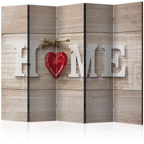  Paravan u 5 dijelova - Room divider - Home and red heart 225x172 Cijene