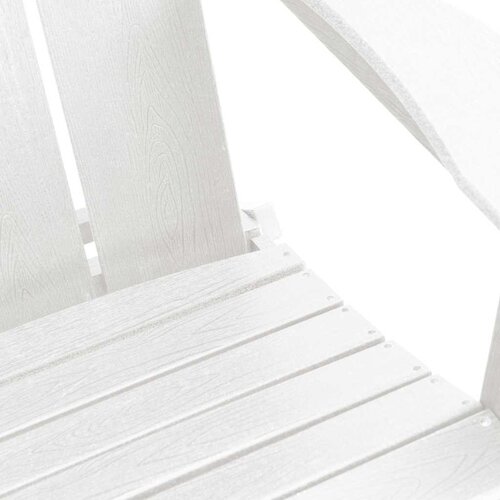  Sklopiva Adirondack stolica Bijelo 80,5 x 74,5 x 92 cm HDPE Slike