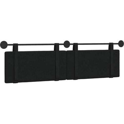  Držeće uzglavlje Zidne Jednobojno Crna 190 x 55 x 5 cm tkanina - Crna 180 cm bez LED svjetla Slike