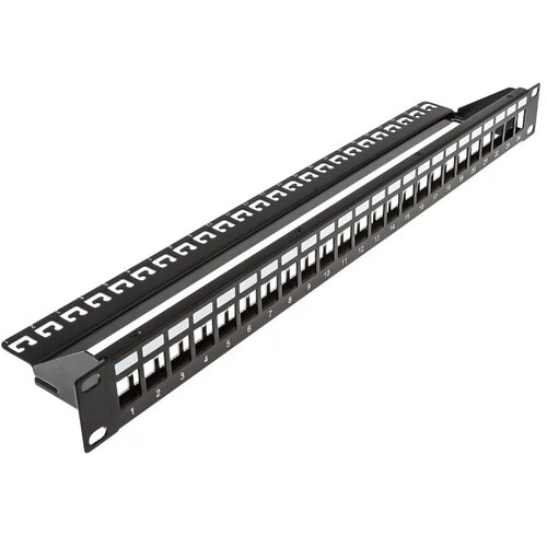 Patch panel modularni shielded 19/1U sa 24 slota za stp/utp module SKP-24-1U Slike