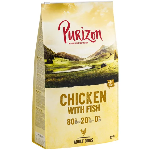 Purizon NOVA RECEPTURA: piletina s ribom Adult - bez žitarica - 12 kg