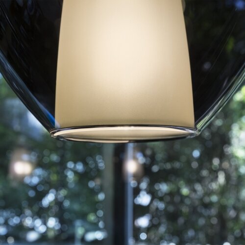 Ideal Lux luster na sajli kalique 1xE27/42W/230V prečnik 18 cm dimljeno crna Slike