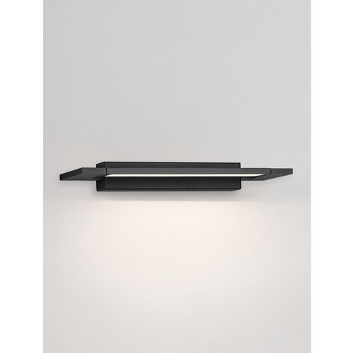 Nova Luce Mat črna aluminijasta LED stenska svetilka Livo &amp;ndash; Slike