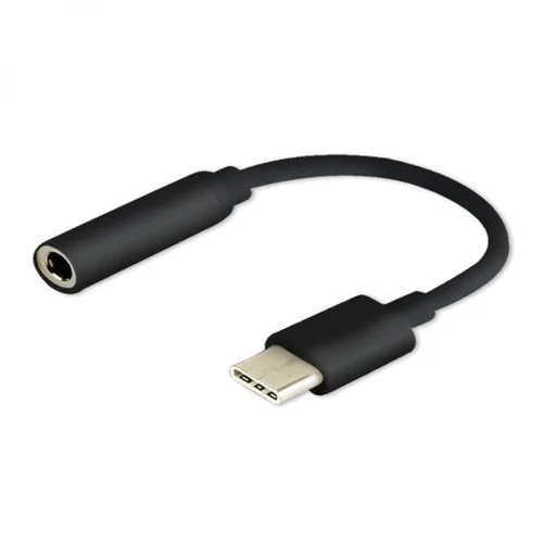 Savio USB Type 3.1 C (M) – Jack 3.5mm (F) Audio adapter Black AK-35/B