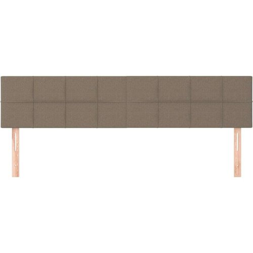  Uzglavlja 2 kom smeđesiva 90x5x78/88 cm od tkanine Slike