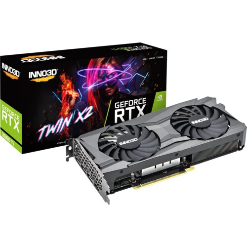Inno3d geforce RTX3060Ti twin X2 lhr (N306T2-08D6-119032DH) grafička kartica 8GB GDDR6 256bit Cene
