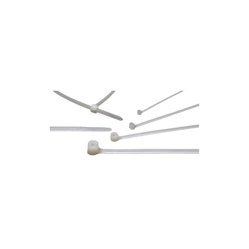 Helukabel 91073-1000 TYB25M kabelska vezica sa čeličnim perom 186 mm 4.80 mm bijela, prozirna s metalnim jezikom 1000 St. Cijene
