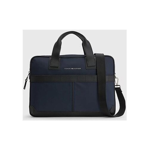 Tommy Hilfiger Torbe Elevated Nylon Computer Bag Modra Slike