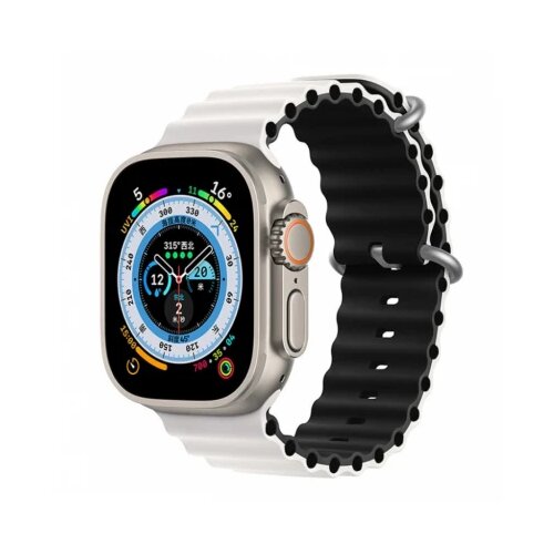 Moye Smart Watch Ocean Strap 44/45/49mm White/Black Slike
