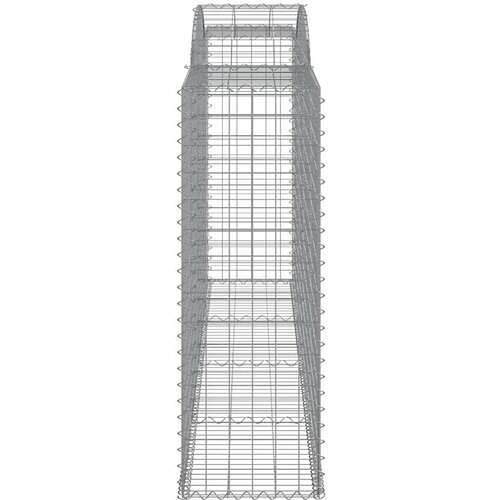  Lučne gabionske ko&amp;scaron;are 13kom 300x50x140/160cm pocinčano željezo Slike