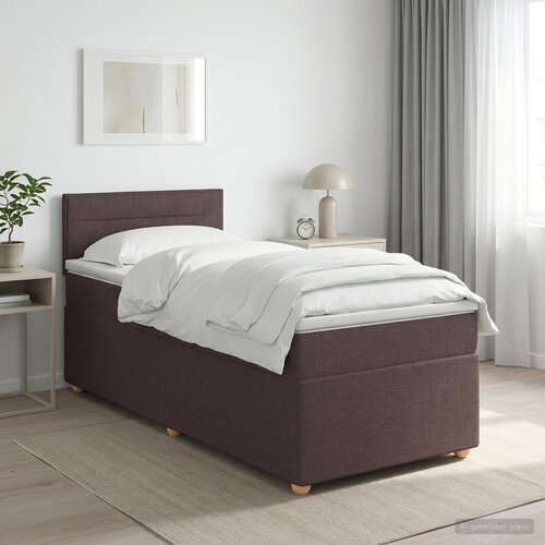  Boxspring krevet s madracem Tamno smeđa 80 x 200 cm Tkanina Cene