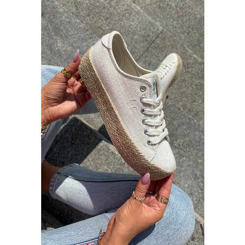 Lee Cooper Womens Platform Sneakers With Weaving Cene