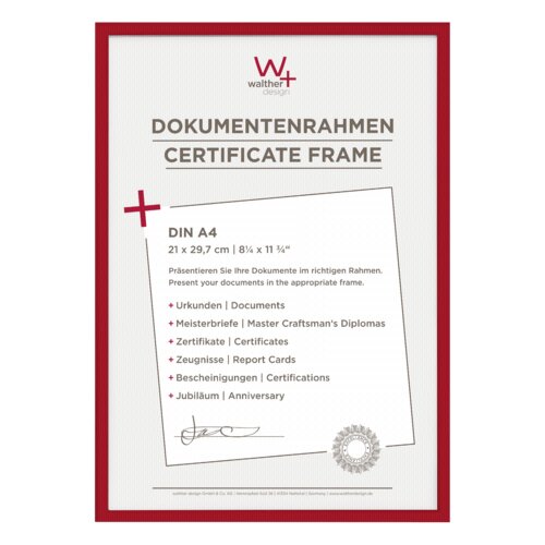 Walther new lifestyle 21x29,7 resin red din A4 KV130R Cijene