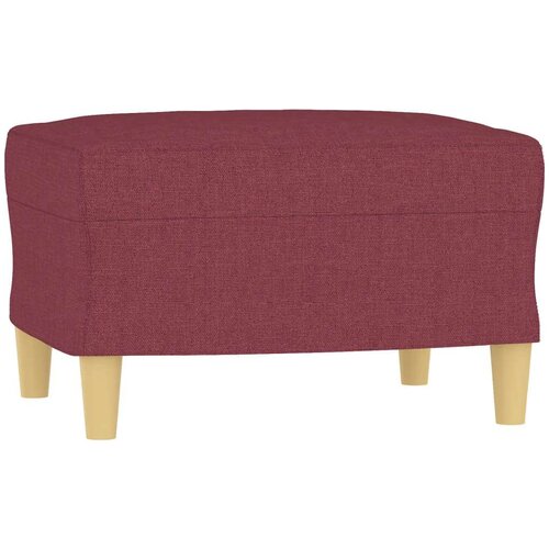  Fotelja s tabureom crvena boja vina 60 cm od tkanine Slike