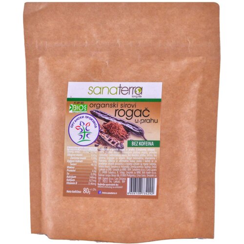 Sanaterra Rogač u prahu organski 80g Cene