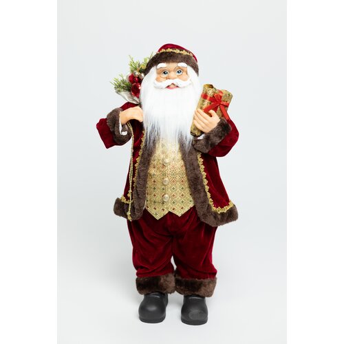 AMC HOME Novogodi&amp;scaron;nja figura Deda Mraz, 60cm, Crveno-zlatni Slike