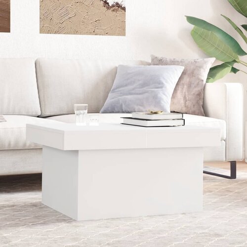 vidaXL Klubska mizica bela 100x55x40 cm inženirski les Cene