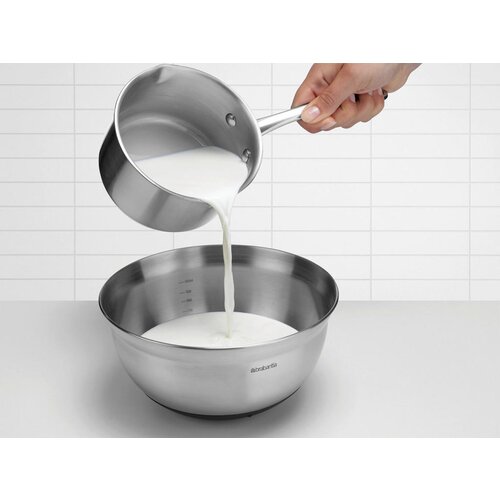 Brabantia Posoda za me&amp;scaron;anje iz jekla, brez leska - 1,6 L črna Slike